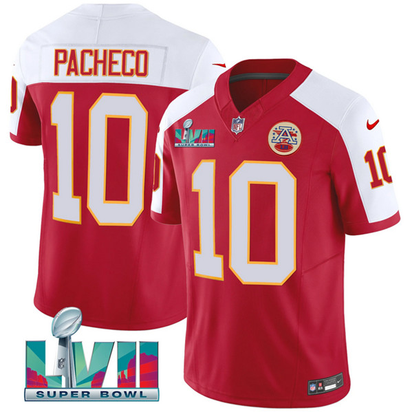 Men’s Kansas City Chiefs #10 Isiah Pacheco Red 2023 F.U.S.E. With Super Bowl LVII Patch Vapor Untouchable Limited Stitched Jersey Men’s Kansas City Chiefs #10 Isiah Pacheco Red 2023 F.U.S.E. With Super Bowl LVII Patch Vapor Untouchable Limited Stitched Jersey